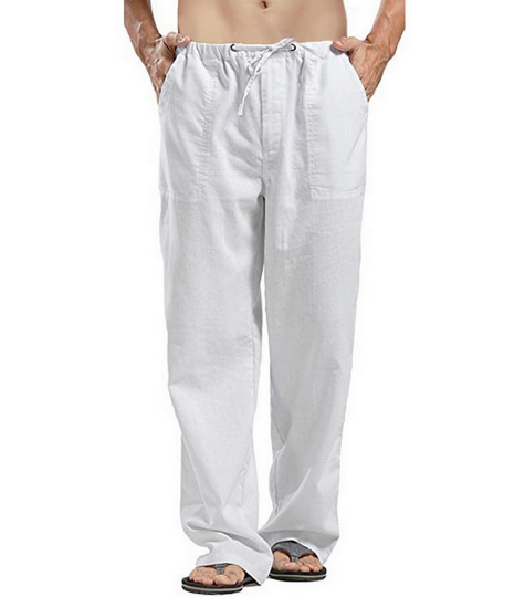 Men's Lightweight Breathable Linen Pants for Comfort