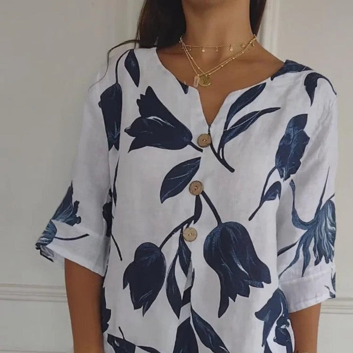 Jacqueline | Breezy Cotton Top for Sunny Days