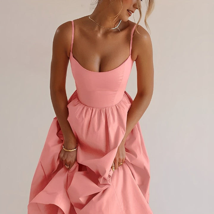 Michele | Chic Midi Dress for Sunny Days