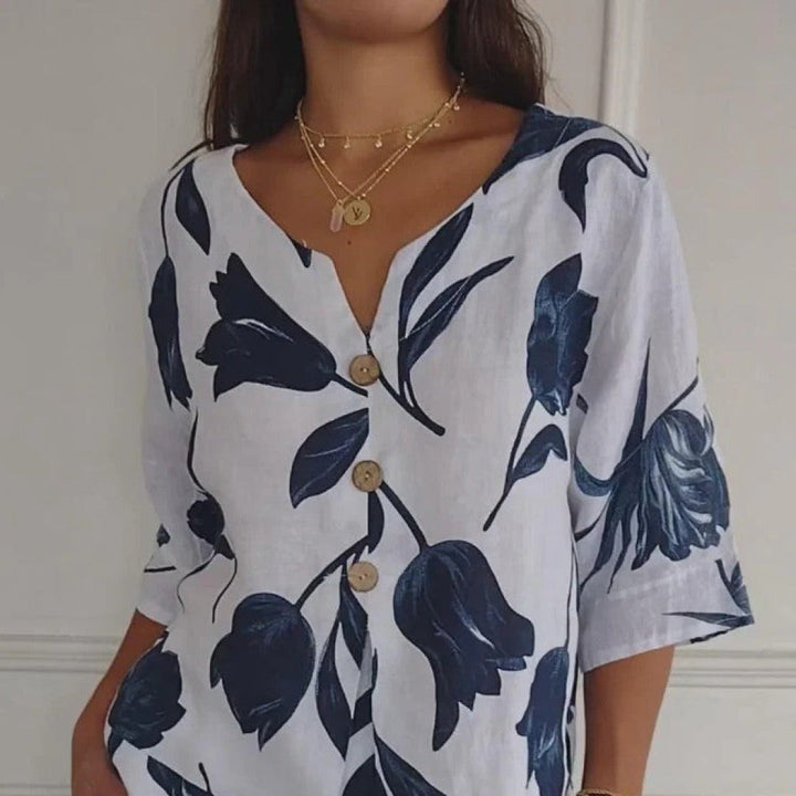 Jacqueline | Breezy Cotton Top for Sunny Days