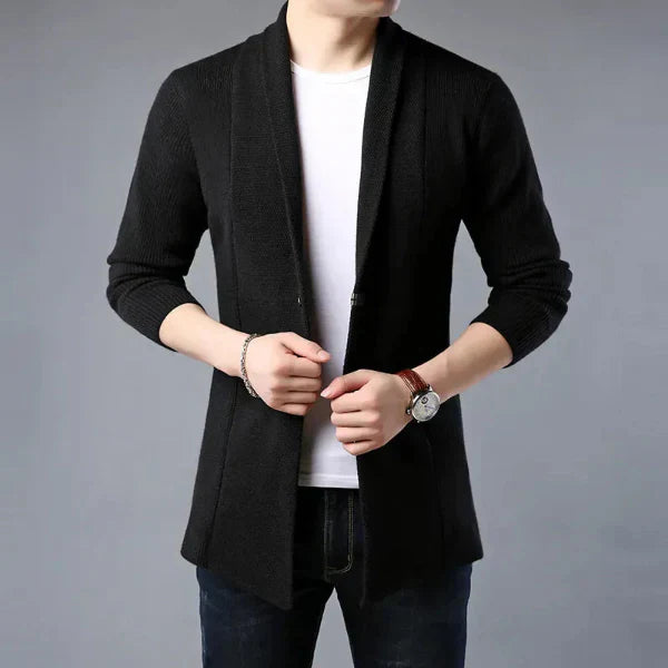 Matthew | Men's Ribbed Wool Cardigan