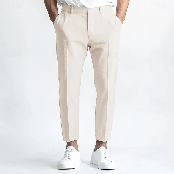 Men's Straight Linen Summer Breathable Pants