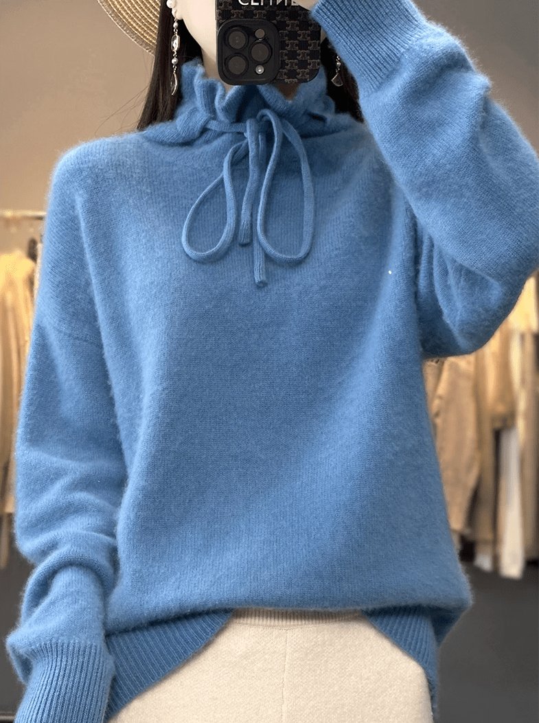 Nina | Cozy Winter Sweater with Lace Detailing