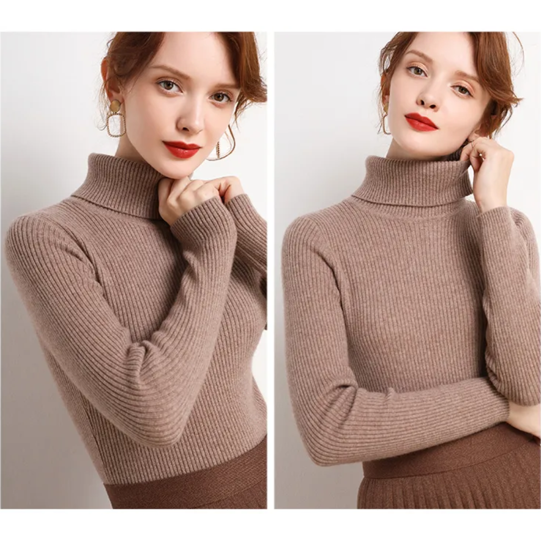 Faye | Winter-Ready Cashmere Turtleneck Sweater