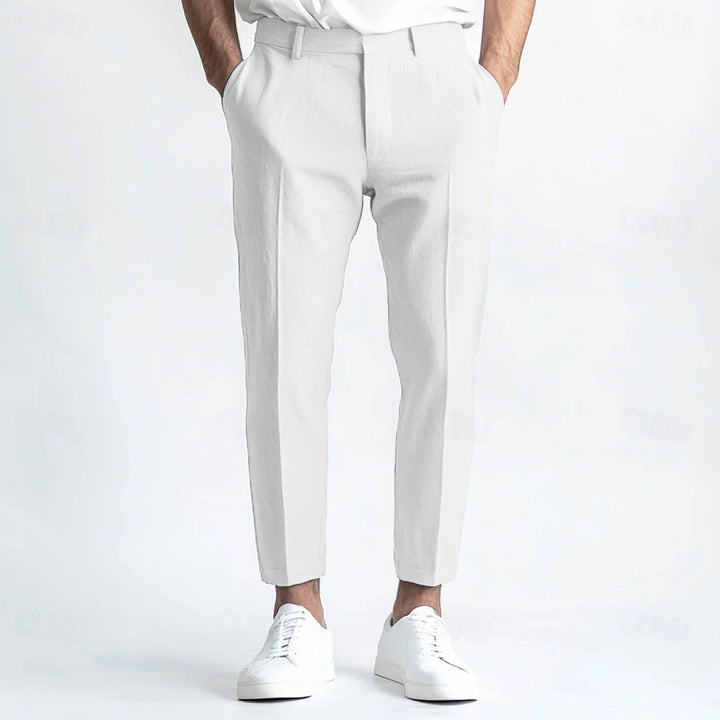 Men's Straight Linen Summer Breathable Pants