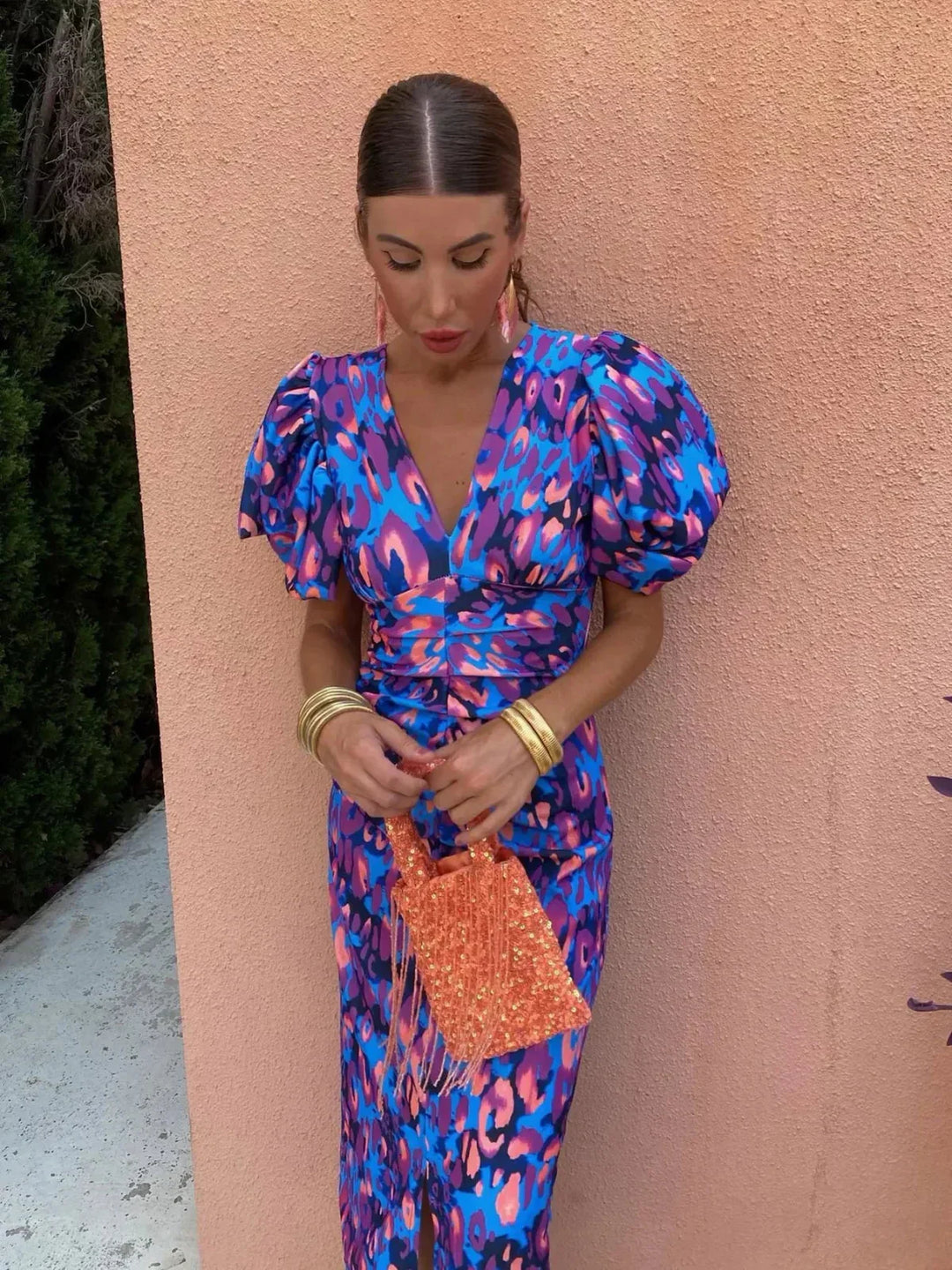 Dianna | Chic Puff Sleeve Floral Dress