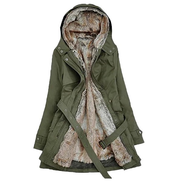 Lily | Cozy Wintercoat with Faux Fur Lining