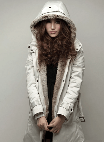 Lily | Cozy Wintercoat with Faux Fur Lining