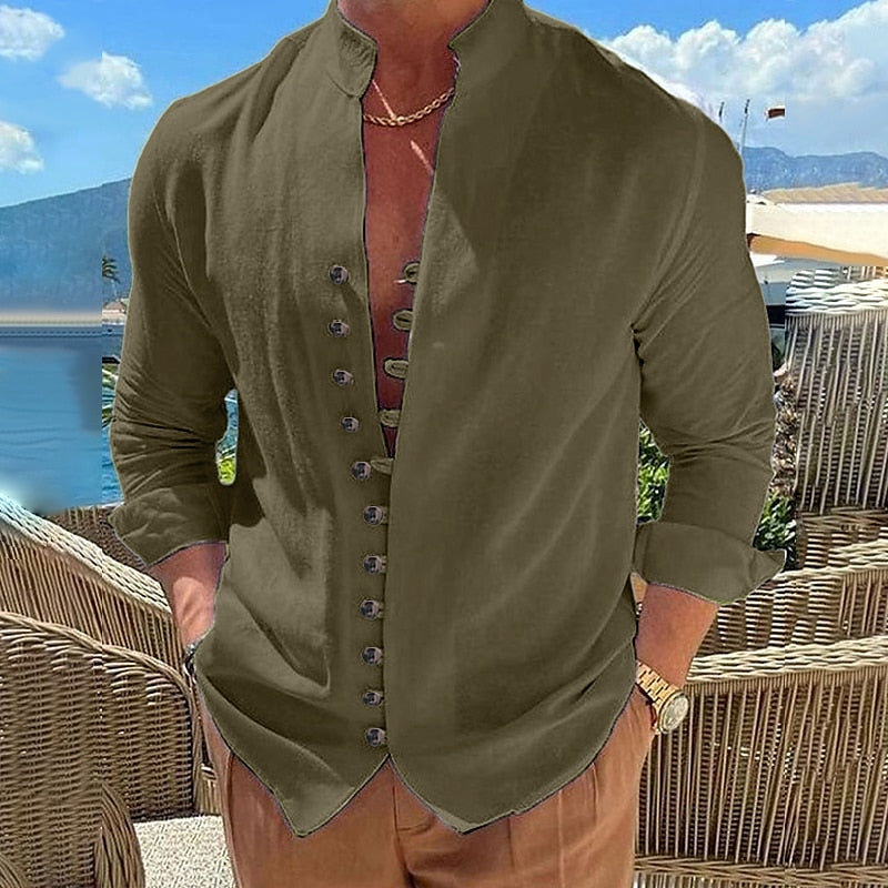 Ethan Linen Short Sleeve Shirt for Men