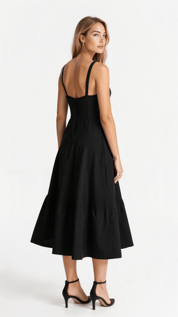Margaret | Chic Corset Midi Dress for Elegance