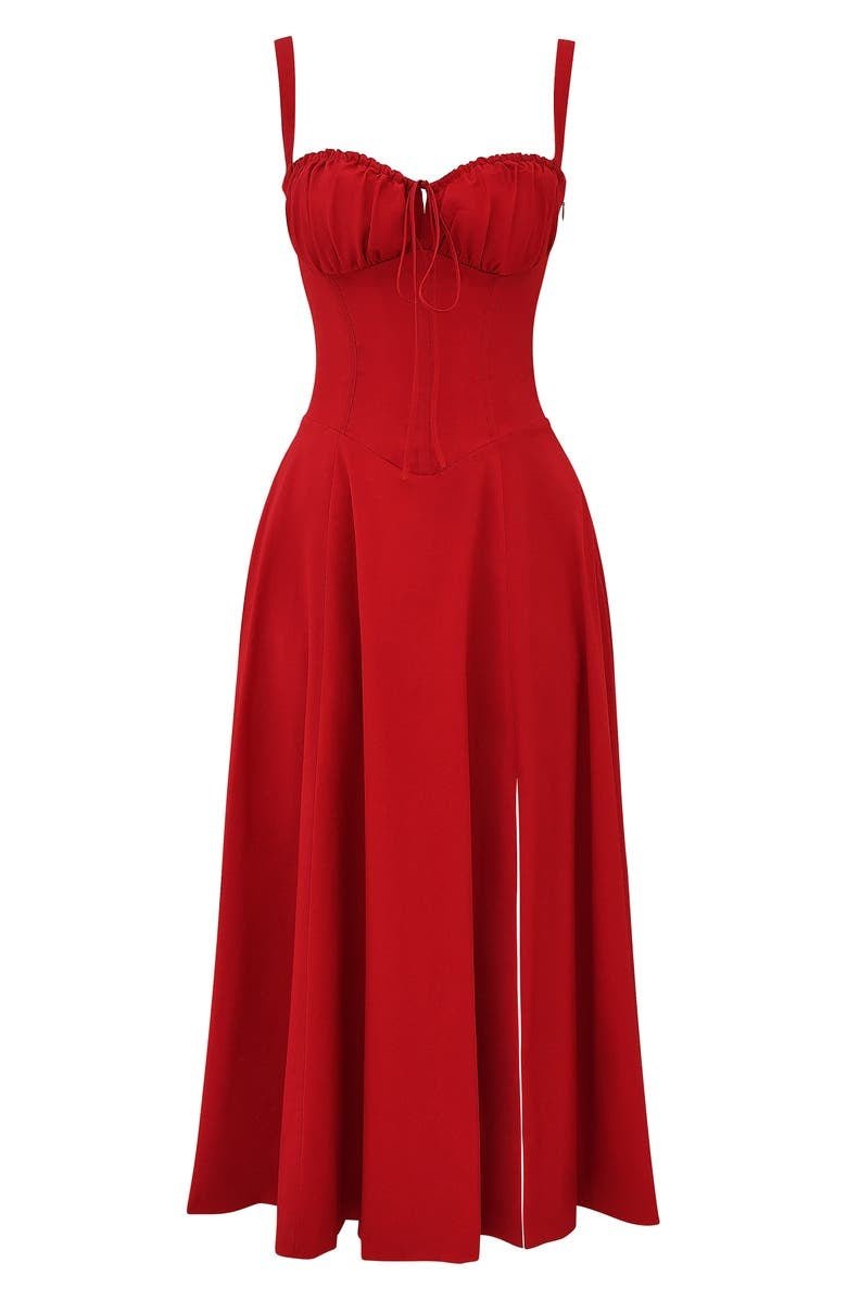 Margaret | Chic Corset Midi Dress for Elegance