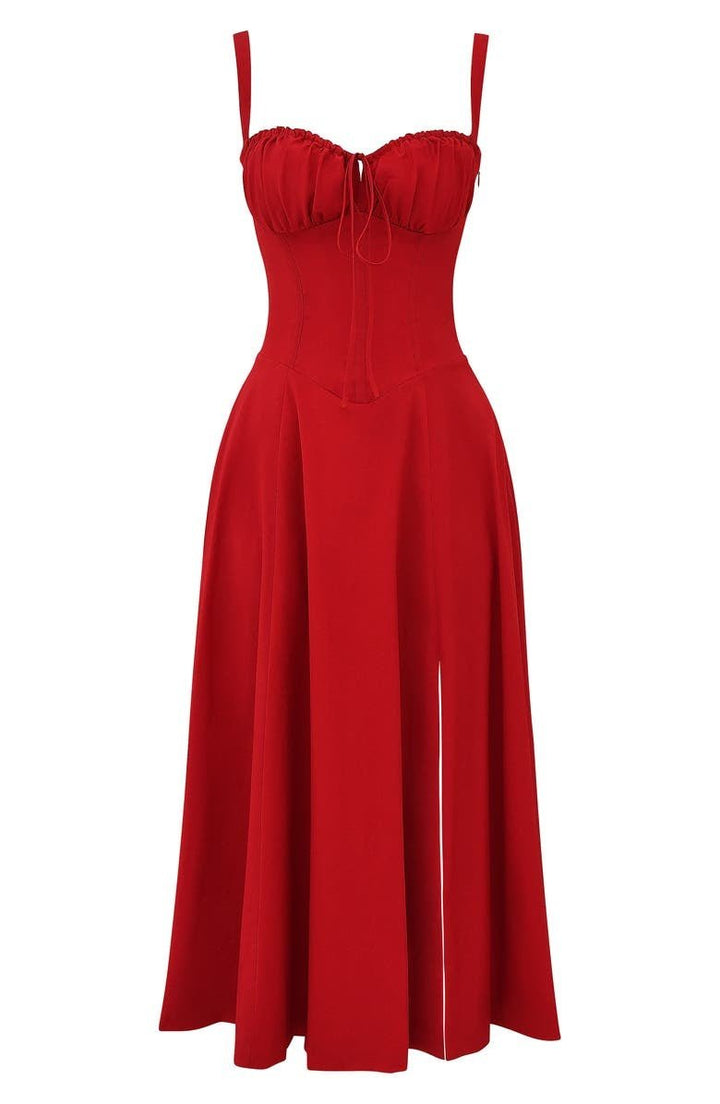 Margaret | Chic Corset Midi Dress for Elegance