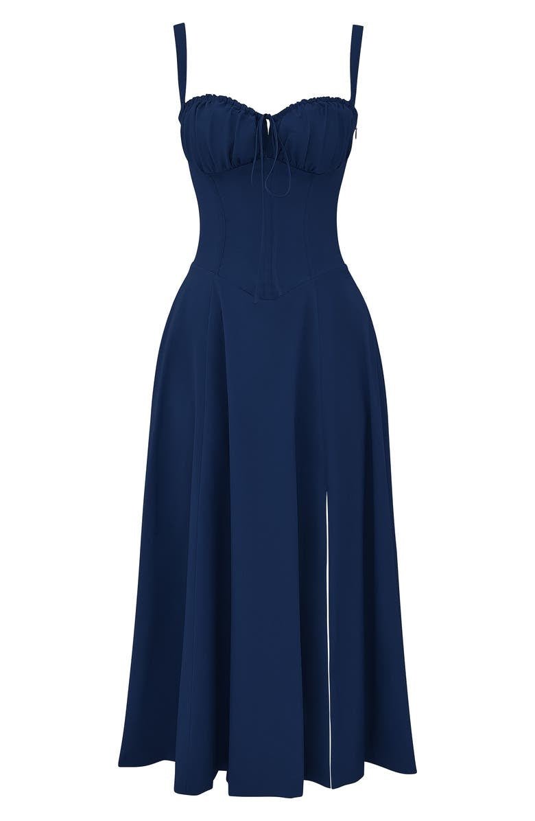 Margaret | Chic Corset Midi Dress for Elegance