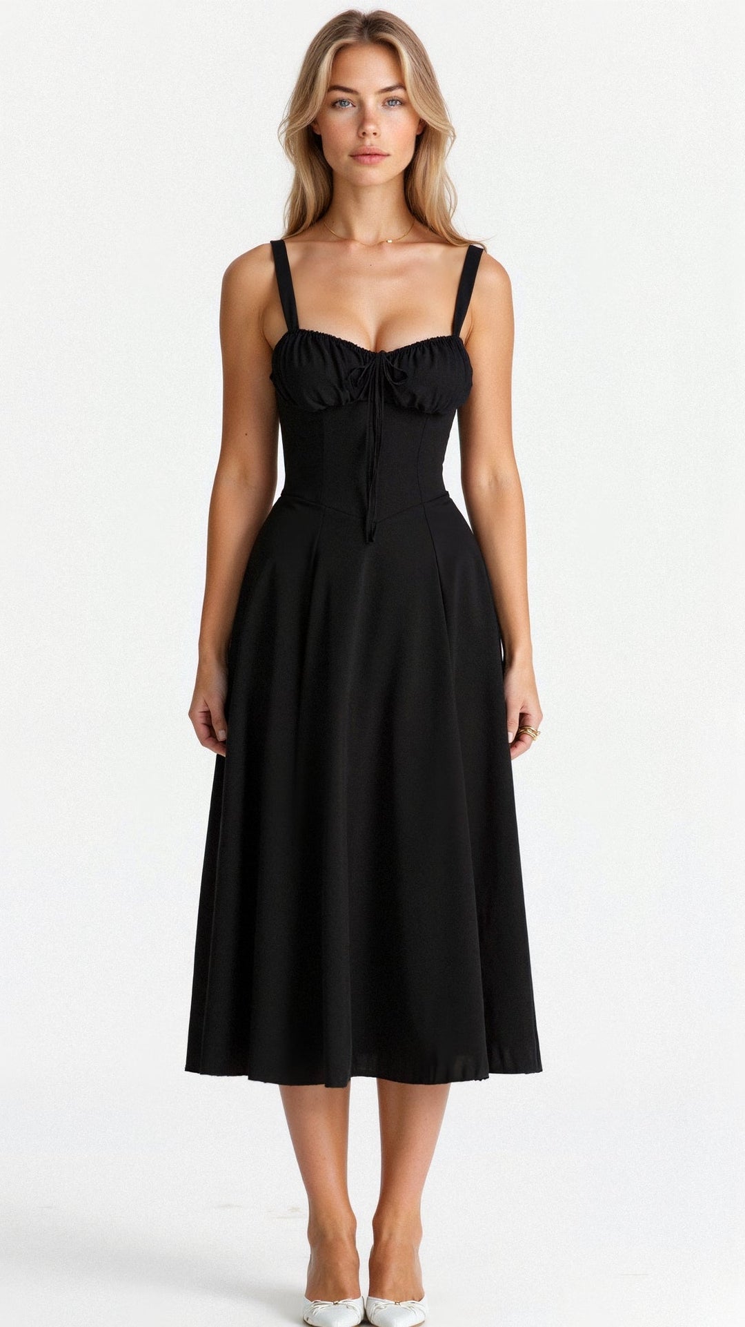 Margaret | Chic Corset Midi Dress for Elegance