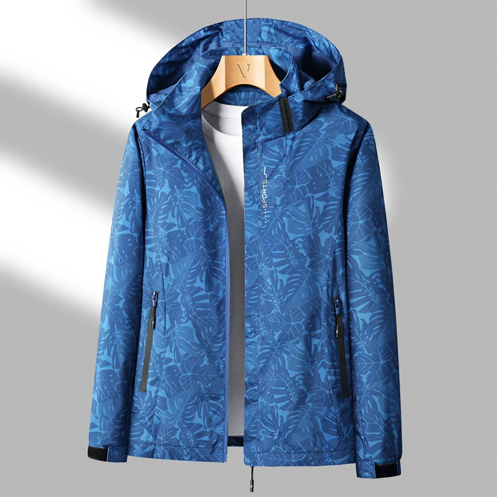 Zoe | Printed Raincoat with Hood