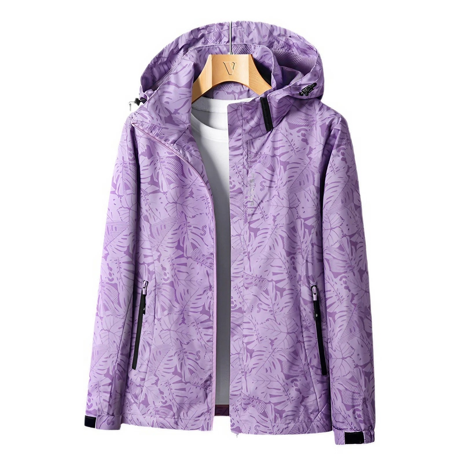 Zoe | Printed Raincoat with Hood