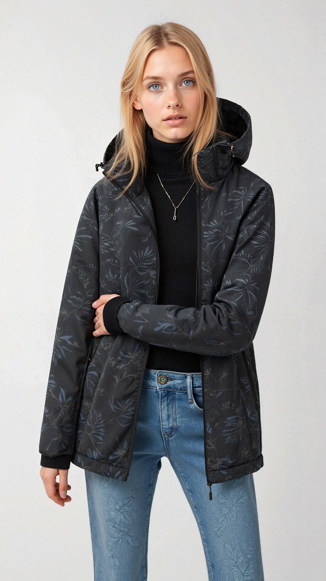 Zoe | Printed Raincoat with Hood