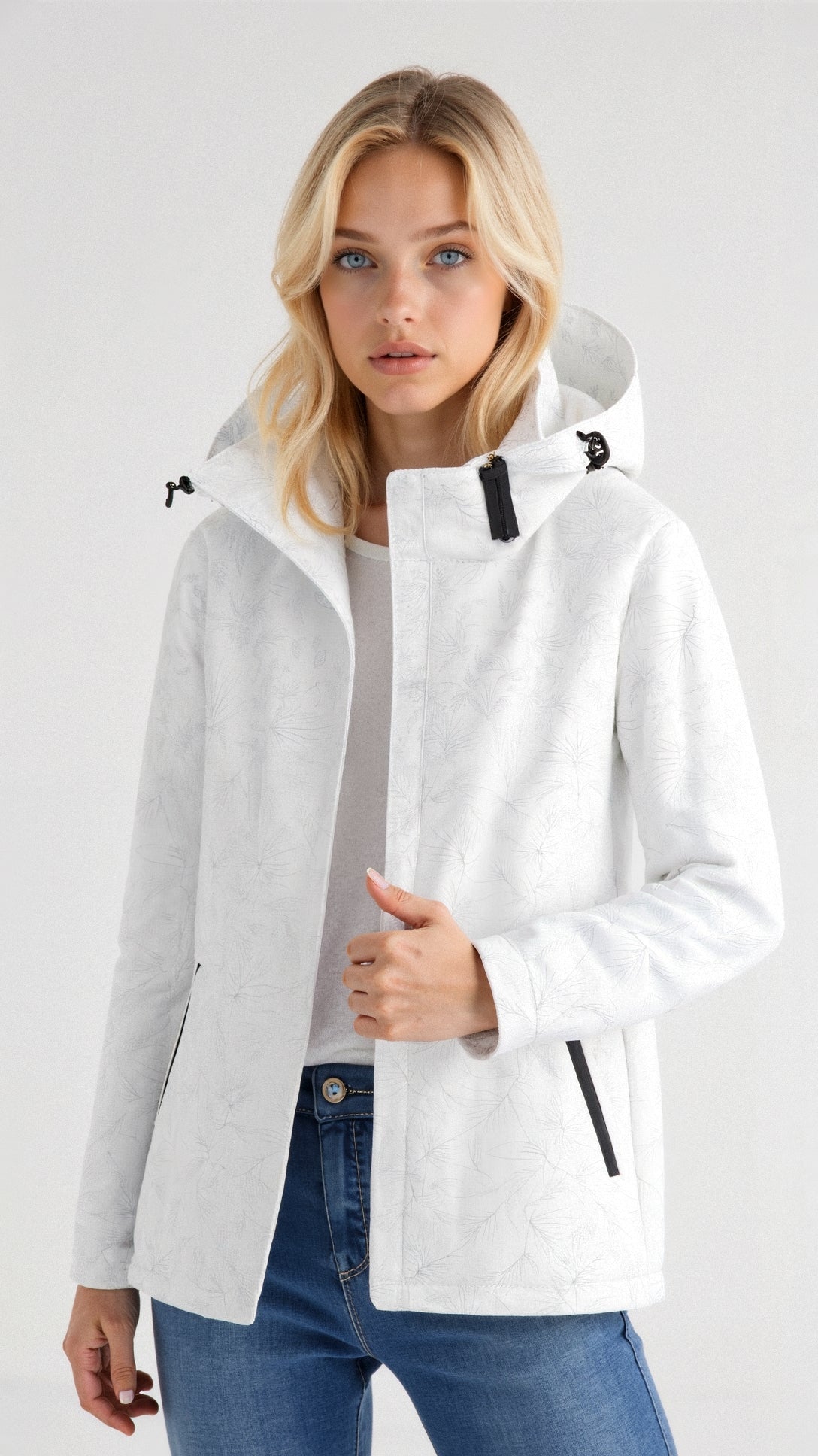 Zoe | Printed Raincoat with Hood