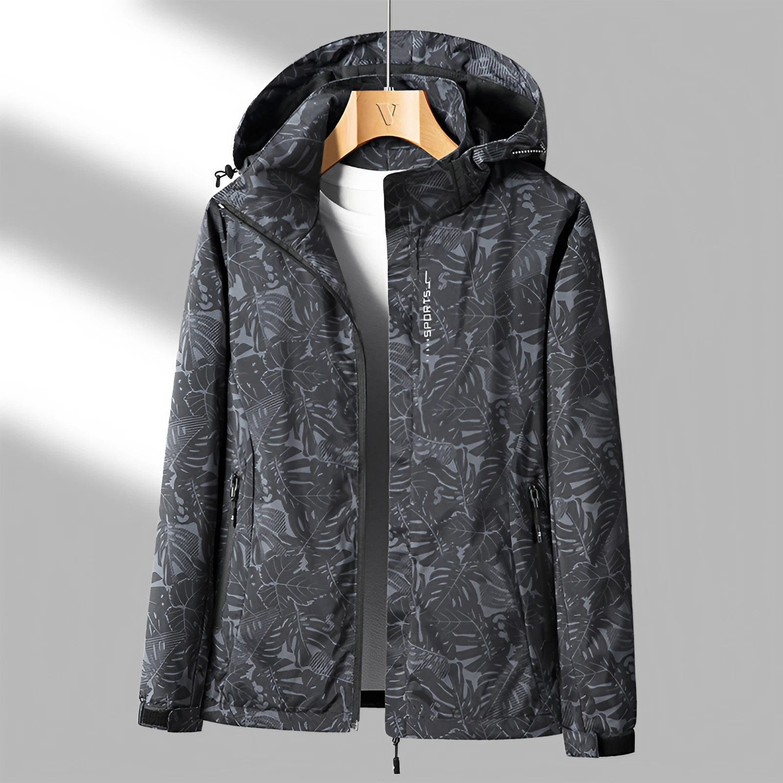 Zoe | Printed Raincoat with Hood