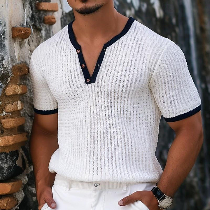 Ryan | Stylish v neck henley t shirt