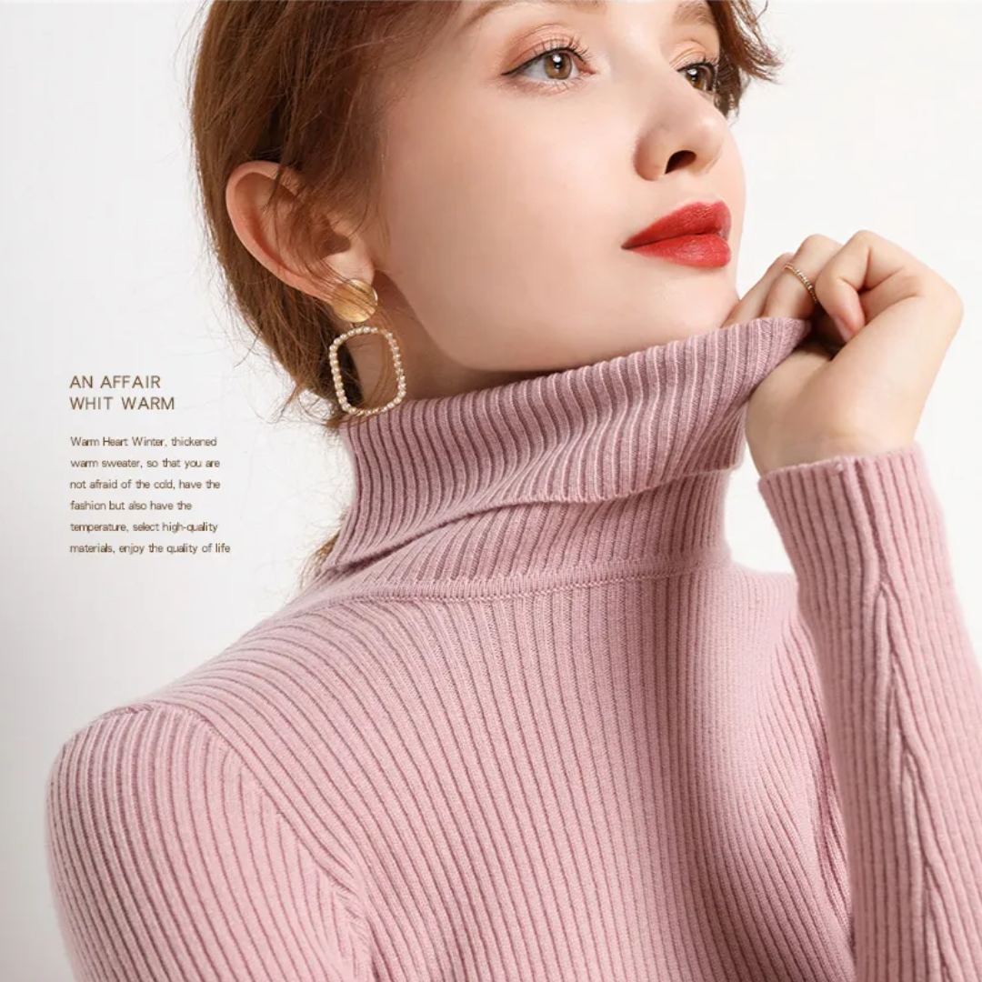 Faye | Winter-Ready Cashmere Turtleneck Sweater