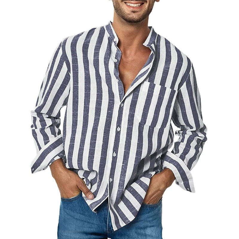 John – Striped Cotton Shirt