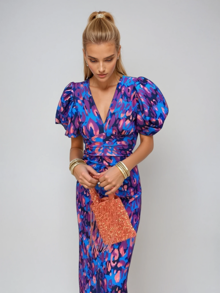 Dianna | Chic Puff Sleeve Floral Dress