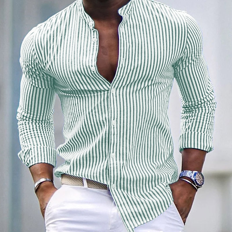 David – Striped Cotton Shirt