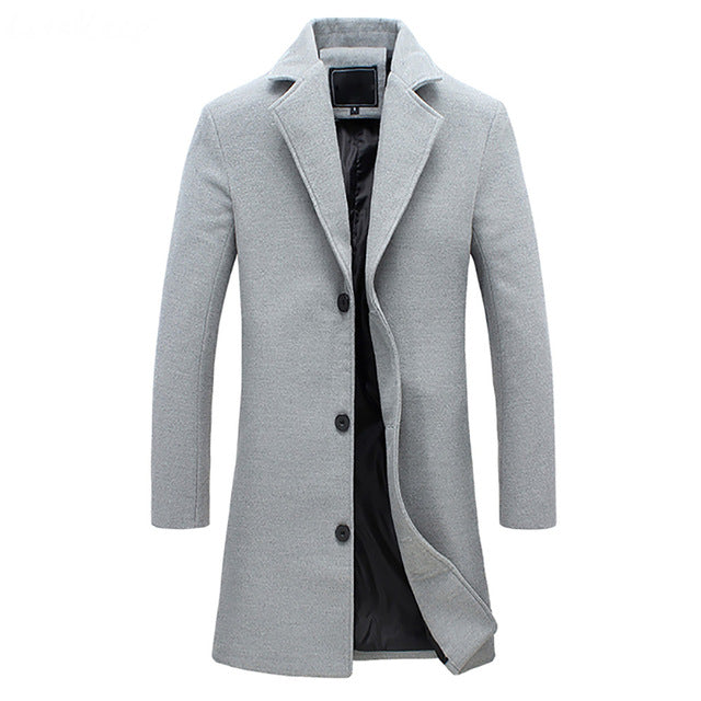 Frederick | Men's Notch Lapel Single-Breasted Coat