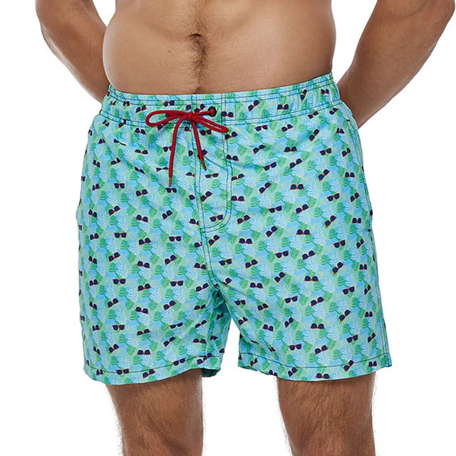 Men's camouflage quick-drying double-layer swim shorts