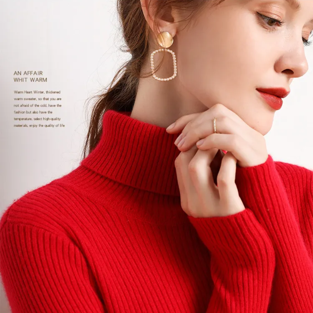 Faye | Winter-Ready Cashmere Turtleneck Sweater