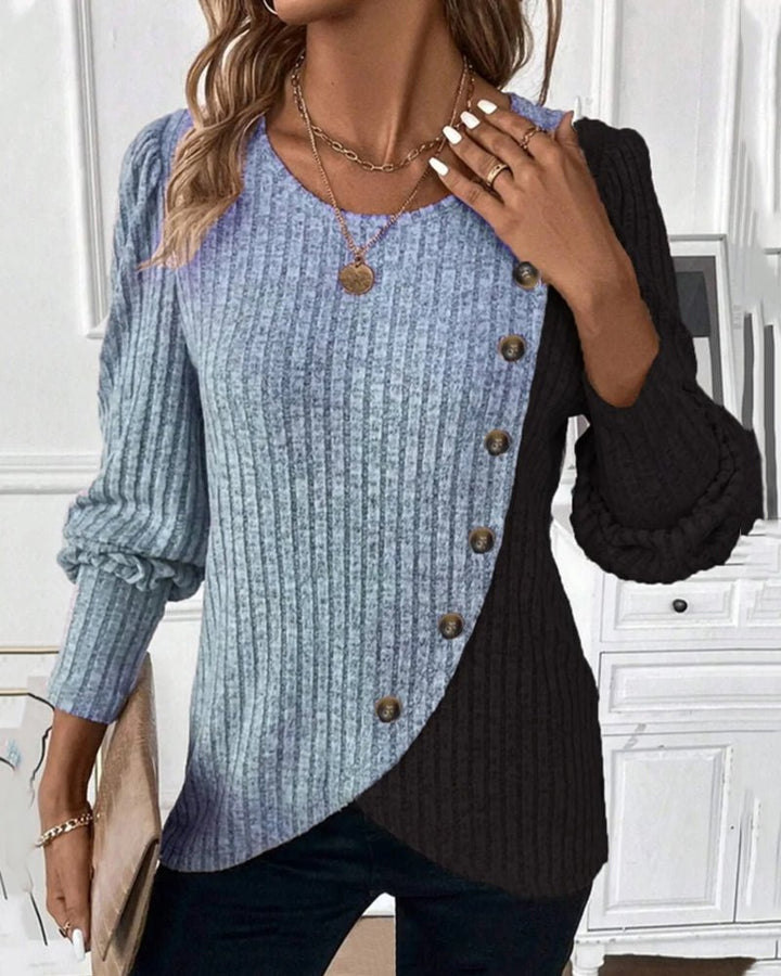 Leah | Cozy Winter Knit Sweater with Buttons