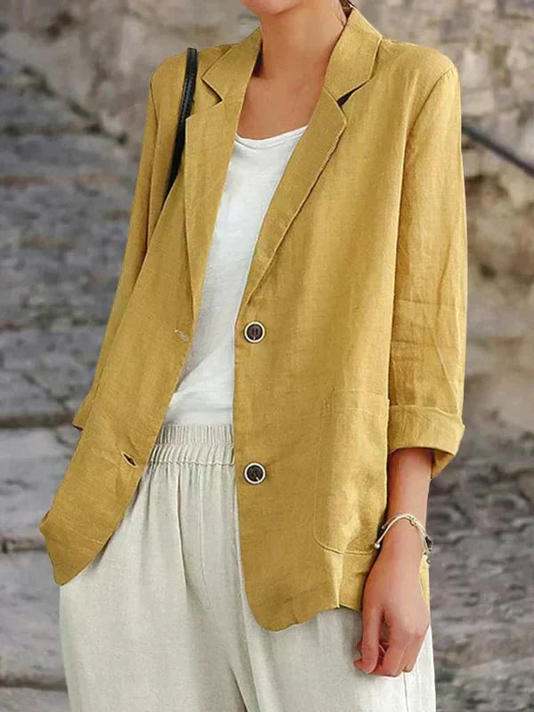 Casual Linen Blazer for Relaxed Elegance