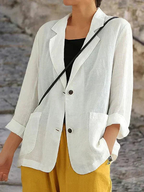 Casual Linen Blazer for Relaxed Elegance