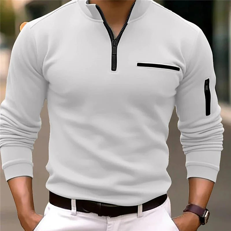Andrew | Men's Quarter-Zip Sweater | Luxe Design