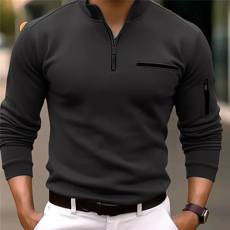 Andrew | Men's Quarter-Zip Sweater | Luxe Design