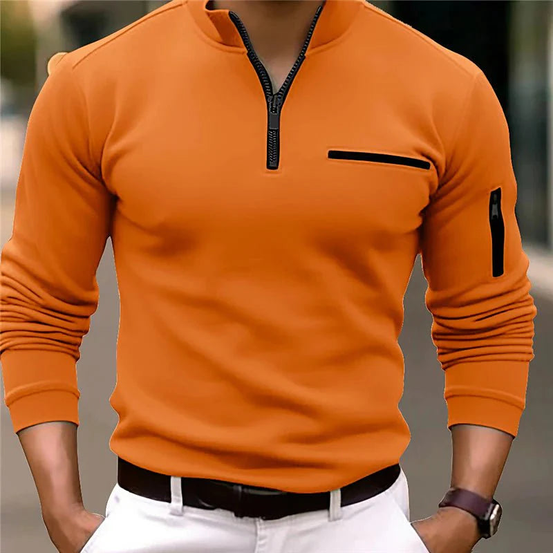 Andrew | Men's Quarter-Zip Sweater | Luxe Design