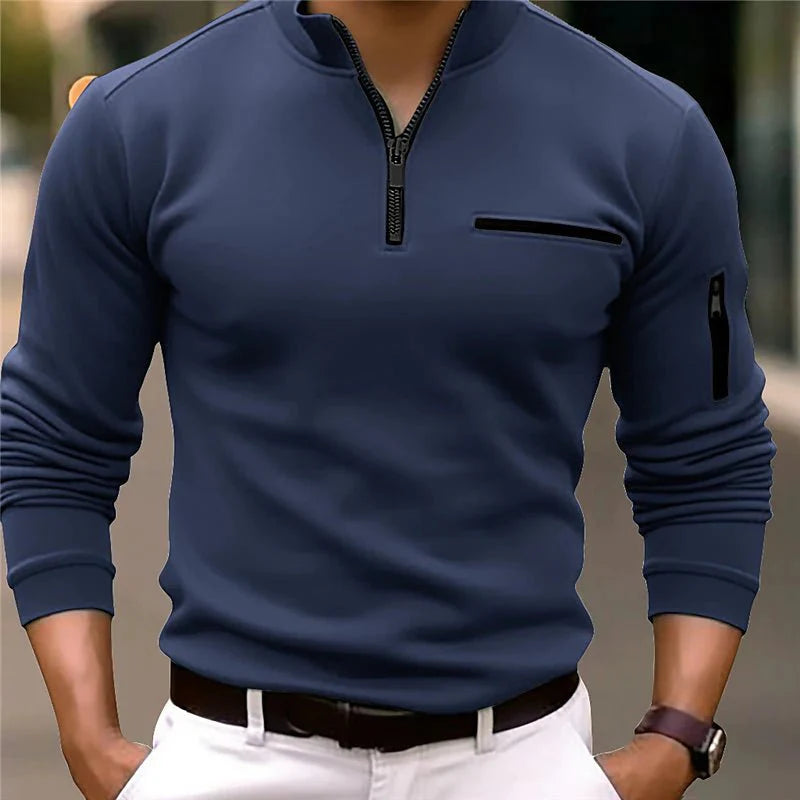 Andrew | Men's Quarter-Zip Sweater | Luxe Design