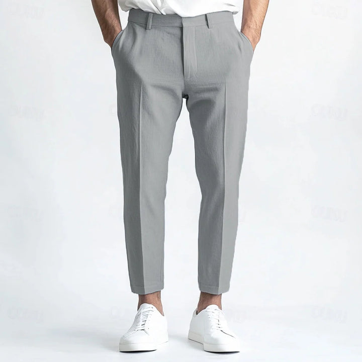Men's Straight Linen Summer Breathable Pants