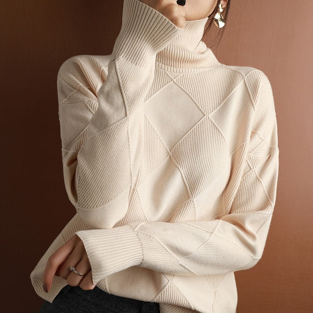 Ella | Cozy Women's Turtleneck Sweater for Winter