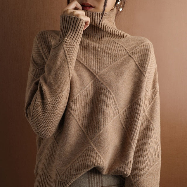 Ella | Cozy Women's Turtleneck Sweater for Winter