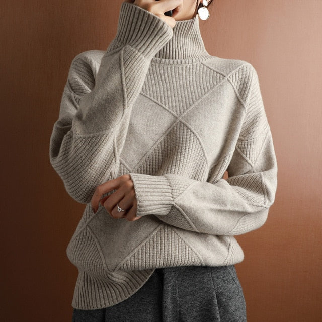 Ella | Cozy Women's Turtleneck Sweater for Winter