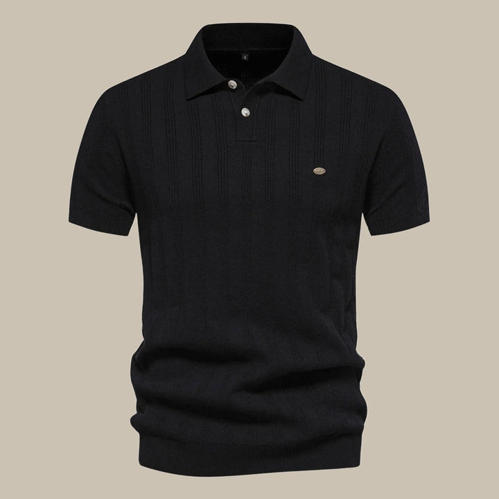 Short Sleeve Merino Polo Shirt for Men Stylish Top