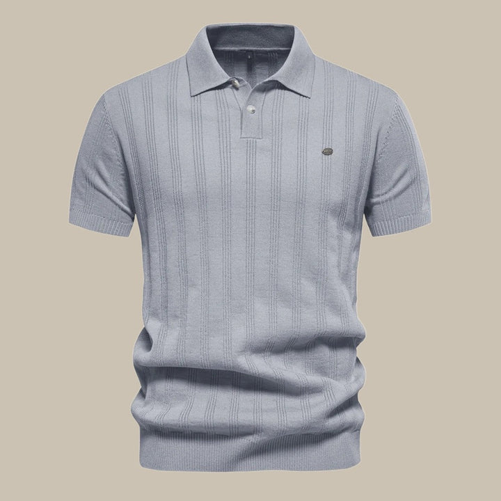 Short Sleeve Merino Polo Shirt for Men Stylish Top