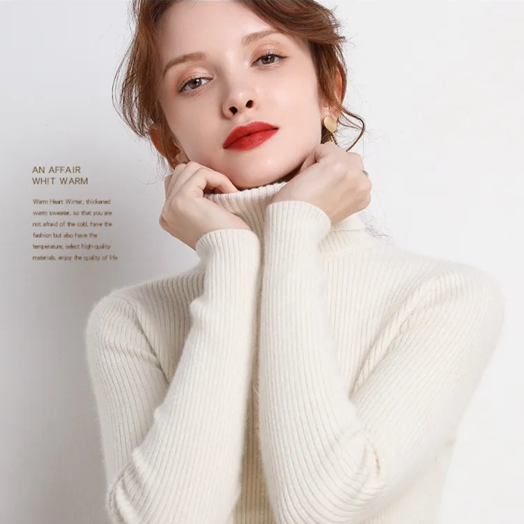 Faye | Winter-Ready Cashmere Turtleneck Sweater
