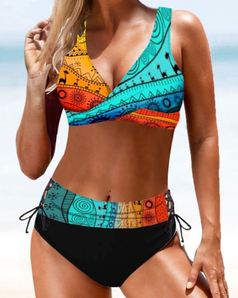 Colorful Bikini with Swimsuit Design
