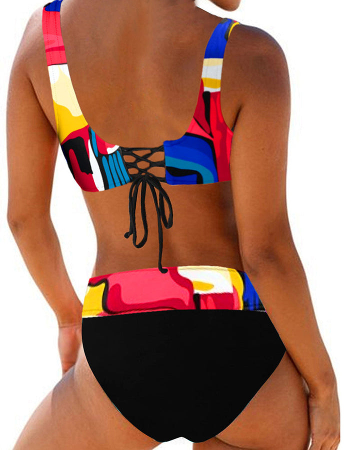 Colorful Bikini with Swimsuit Design
