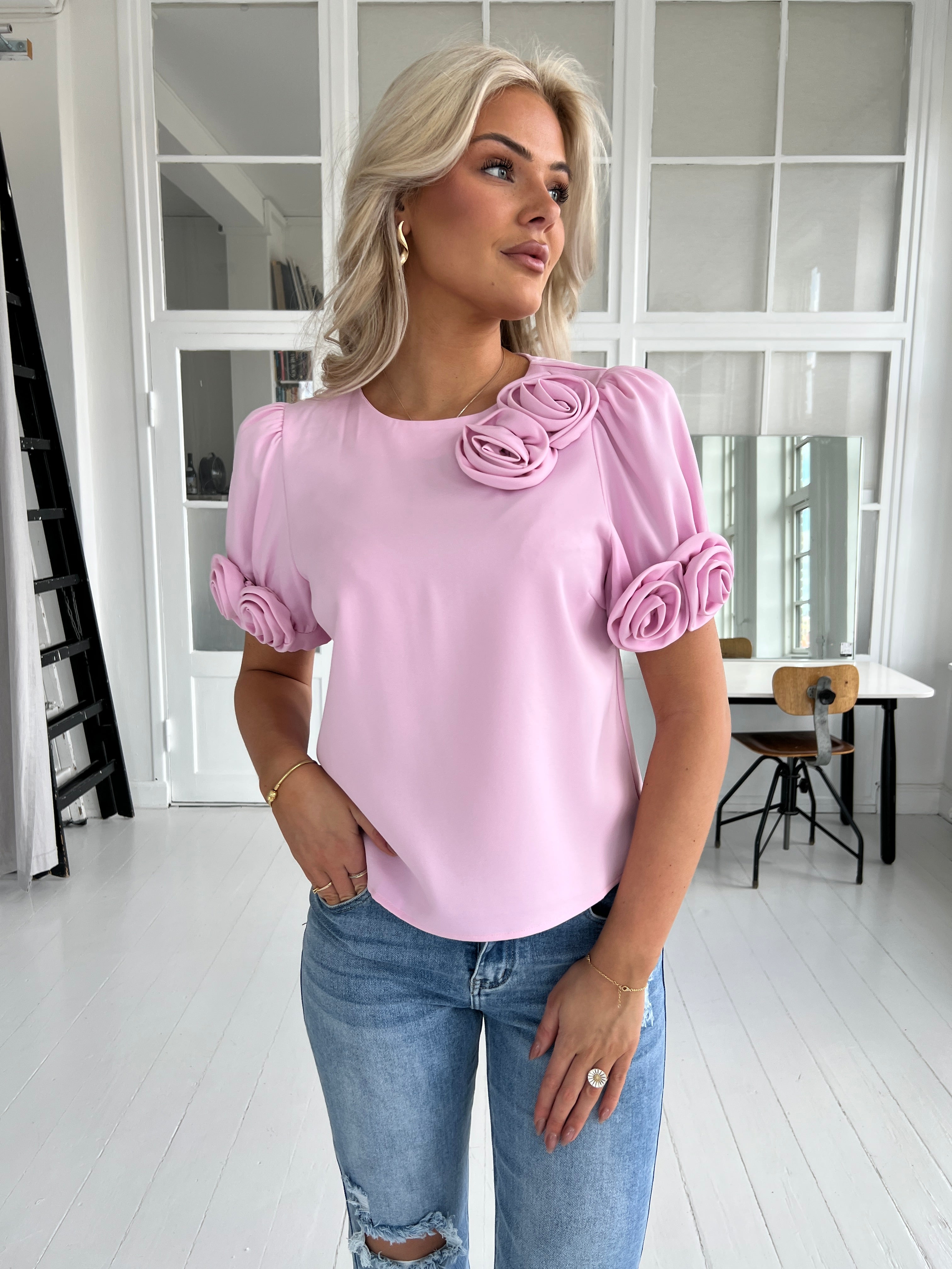 Ariel | Chic Botanical Print Top