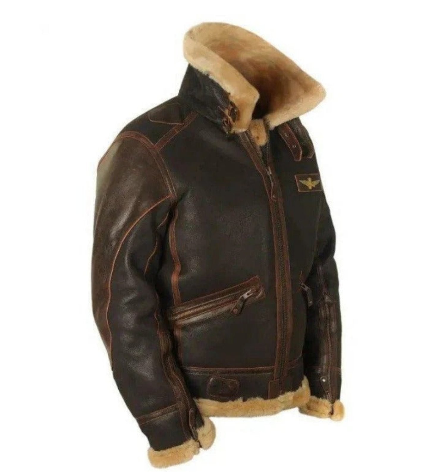 Edward | Men's Brown Pilot Winter Jacket