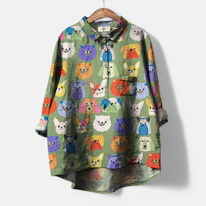 Chic and Artistic Women's Blouse